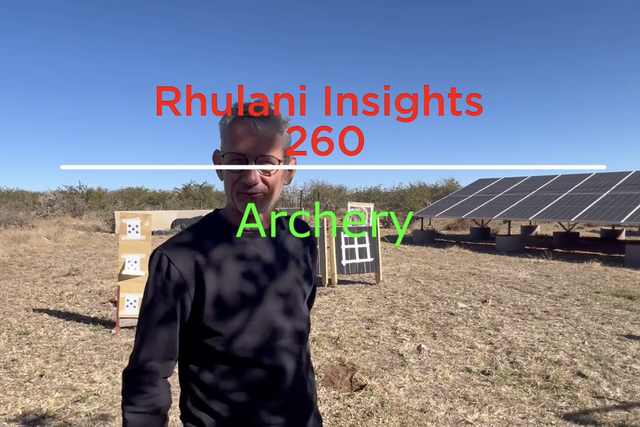 Rhulani Insights 260 – Archery