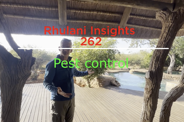Rhulani Insights 262 – Pest control