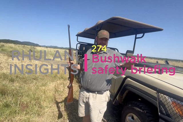 Rhulani Insights 274 – Bushwalk safety briefing