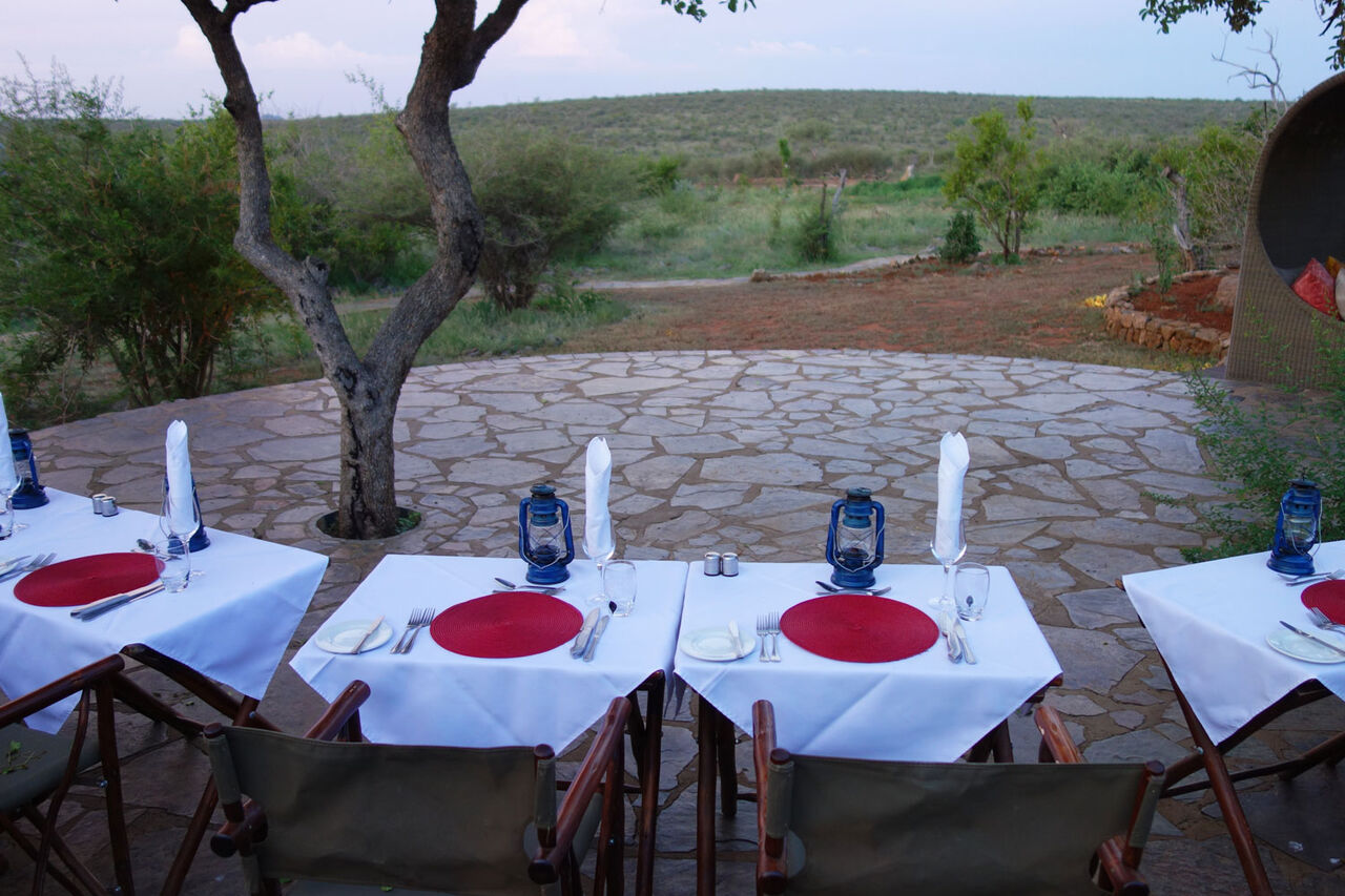 1 Old Boma Dinner waterhole view