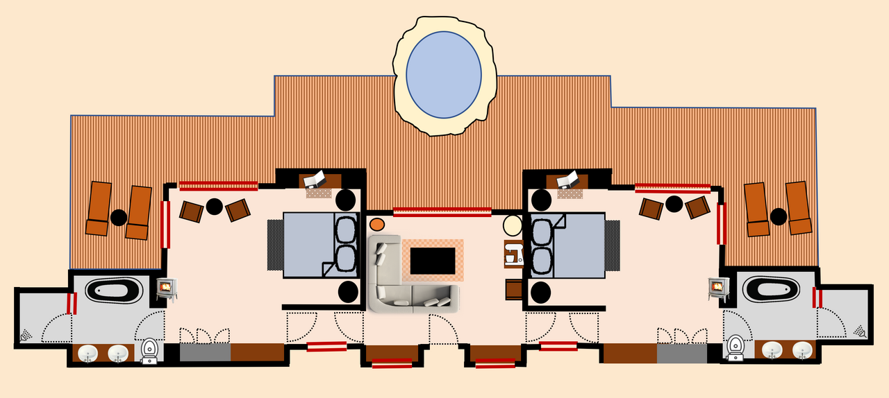 FLOORPLAN Luxury Family Suite